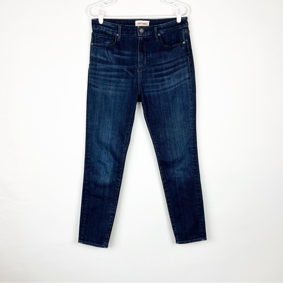 Driftwood Jackie High Rise Skinny Size 30 Blue Dark Wash Stretch Jeans - Picture 3 of 15